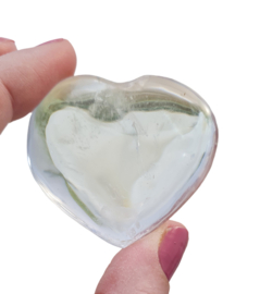 Bergkristal Edelsteen Hart - No.02 - Madagaskar - 5 cm