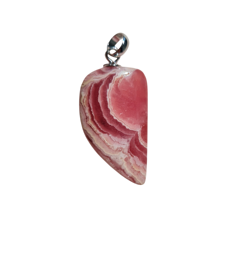Rhodochrosiet Edelsteen Hanger 925 Zilver no.1