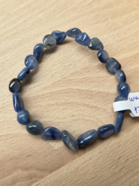 Edelsteen Armband Kyaniet Trommelstenen Blauw - 8 - 10 cm