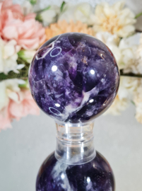 Chevron Amethist Edelsteen Bol no.7 - 6,5 cm