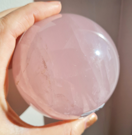 Rozenkwarts - Edelsteen bol - no.3 - 8 cm