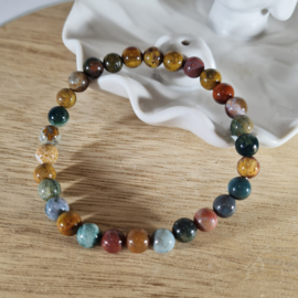 Edelsteen Armband - Oceaan Jaspis - 6mm
