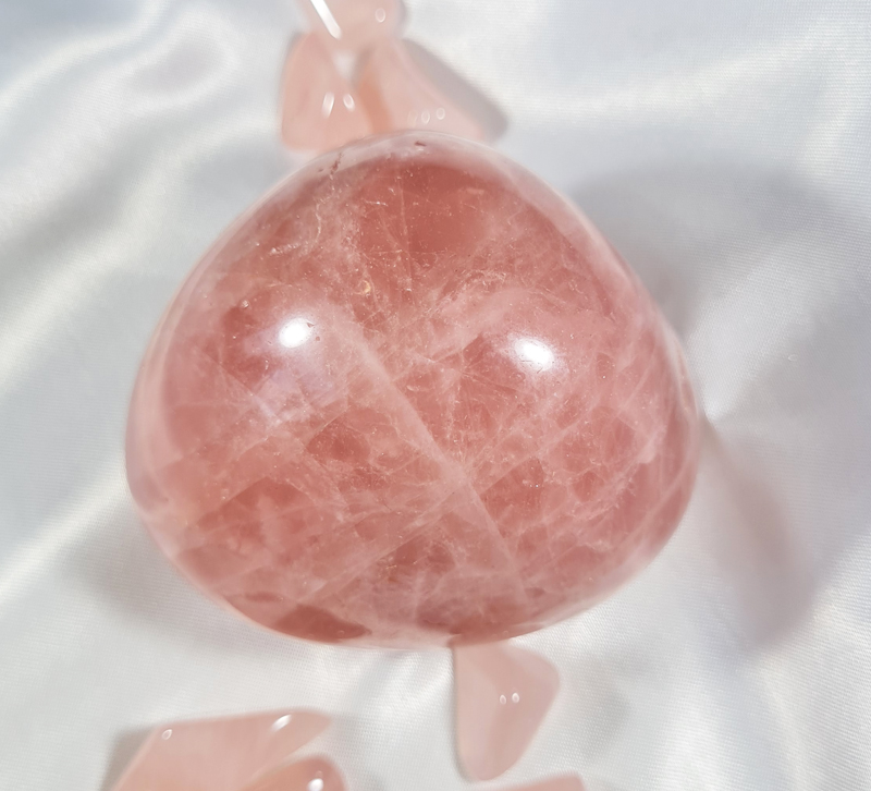 Rozenkwarts 6,5 cm A+ Jumbosteen Zuid - Afrika no.7