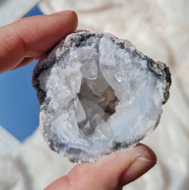 Chalcedoon - Geode - Wit - Mexico - Edelsteen 