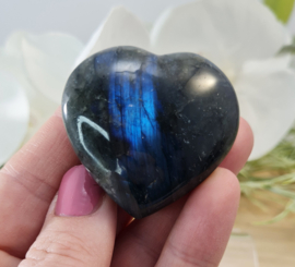 Labradoriet - Edelsteen hart - no.01 - 4,5 cm