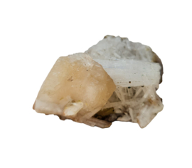 Scolesiet met Stilbiet Edelsteen Cluster - 5 cm