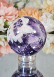 Chevron Amethist Edelsteen Bol no.4 - 6 cm