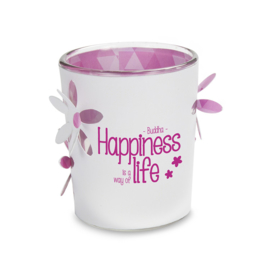 Stralend Lichtje - Boeddha Happiness is a way of life