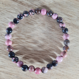 Edelsteen Armband Rhodoniet Kogelarmband 6 mm