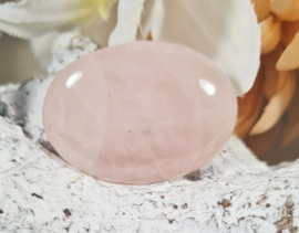 Rozenkwarts Platte Steen no.6 - 4 cm Edelsteen