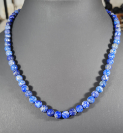 Edelsteen Ketting Lapis Lazuli Facet 6 mm - 45 cm