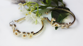 Oorbellen Love ringen 4,5 cm
