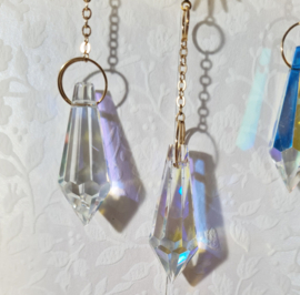 Suncatcher Maan Lapis Lazuli 37 cm Goudkleur