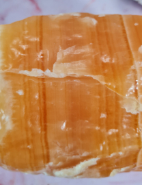 Oranje Calciet - Ruw - 16 cm Edelsteen