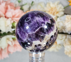 Chevron Amethist Edelsteen Bol no.1 - 7 cm