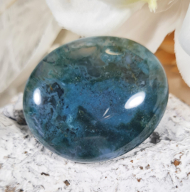 Mosagaat Platte Steen 4 cm no.1 Edelsteen