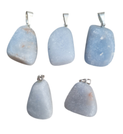 Angeliet Edelsteen Hanger Gepolijst Blauw