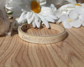 Armband - Leder - Limited Edition - zand