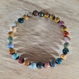 Edelsteen Armband - Oceaan Jaspis - 6mm