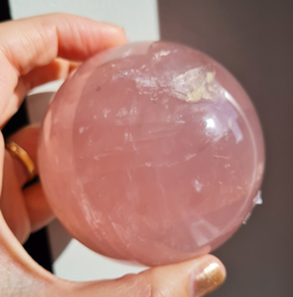 Rozenkwarts - Edelsteen bol - no.2 - 7,5 cm