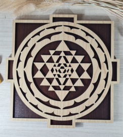 Grid  Shree Yantra - 25 cm - hout