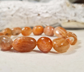 Edelsteen Armband Zonnesteen Trommelsteen 10-12 mm