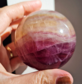 Fluoriet Regenboog Edelsteen Bol no.9