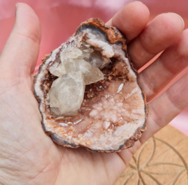 Roze Amethist Geode - 125 gram - Argentinië - 7cm