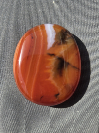 Carneool Platte Steen Edelsteen