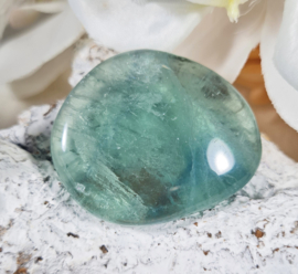 Fluoriet Platte Steen 4 cm no.5 Groen