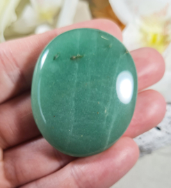 Aventurijn Groen Platte Steen no.2 - 4 cm Edelsteen