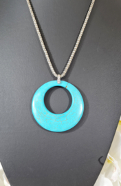 Ketting Turkoois Cirkel