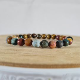Edelsteen Armband - Oceaan Jaspis - 6mm