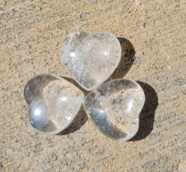 Bergkristal hart - 2 cm