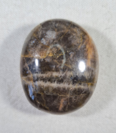 Zwarte Maansteen Palmsteen Edelsteen no.07 - 4,5 cm