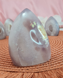 Agaat Edelsteen Druzy Vlam 8cm Brazilië