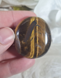 Tijgeroog Platte Steen no.5 - 4 cm Edelsteen