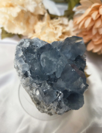 Celestien Edelsteen Geode - Madagaskar - 7 cm - Blauw