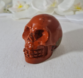 Schedel / Skull Rode Jaspis Edelsteen - China - No.08 - 5cm