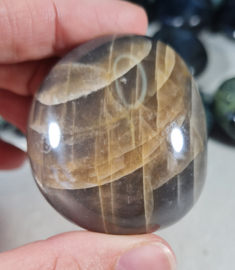 Zwarte Maansteen Palmsteen Edelsteen no.04 - 5 cm