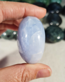 Blauwe Calciet Handsteen no.4 - 6 cm