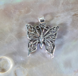 Hanger Vlinder Zilver