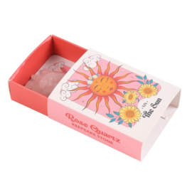 Rozenkwarts Zon in cadeaudoosje