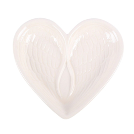 Schaal Engelenvleugels Hart 13,5 cm