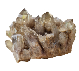 Citrien Edelsteen Cluster - Natuurlijk - Congo - 9 cm