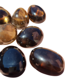 Rookkwarts - ronde Trommelsteen - 2 cm