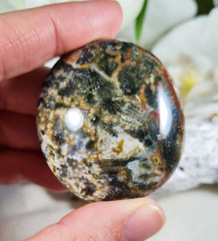 Oceaan Jaspis Handsteen no.3 Edelsteen