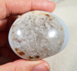 Agaat Handsteen no.3 Edelsteen 5 cm