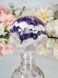 Chevron Amethist Edelsteen Bol no.5 - 7 cm