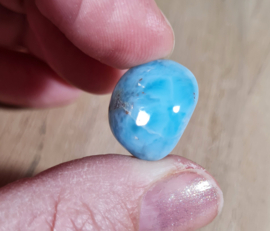 Larimar Trommelsteen - no.6 - 1,7 cm